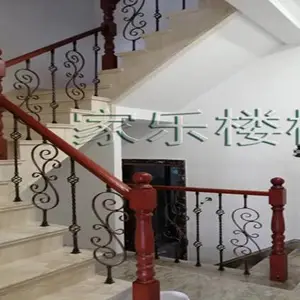 长春实木楼梯 实木楼梯扶手 旋转楼梯 定做包安装
