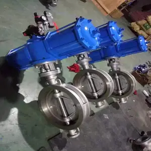 供应气动对夹式蝶阀D673H/Y/W-10/16/25C型号