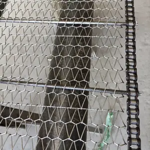 德宁 淄博小饼用不锈钢网链输送带金属网链