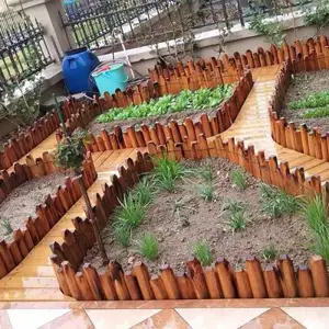 防腐木草坪护栏