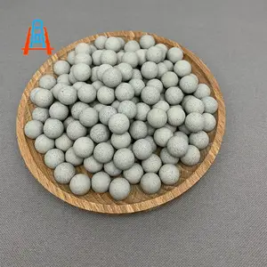 棕刚玉圆球磨料10mm研磨石抛磨块圆形粗抛粗磨