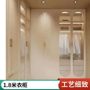 实木衣柜 卧室用 1.8米推拉门 白橡木 内部分区合理 免漆环保