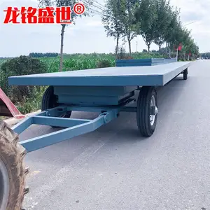 山东专业工厂定制大吨位平板车 集装箱***拖车 转盘式电动平车