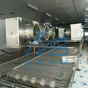 日产3吨饺子速冻隧道 民生小型速冻水饺生产线厂家定制