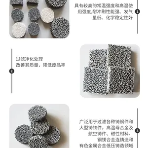 微孔过滤板 铸铝用氧化铝过滤片 多孔泡沫陶瓷铸造 金属废液 铝水