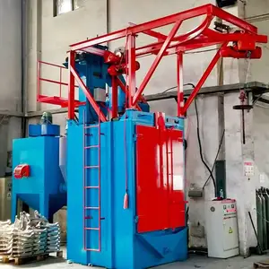 吊钩式抛丸机Q376双吊钩悬挂进出式轨道除锈机Q378表面强化抛丸机清理机万能通用
