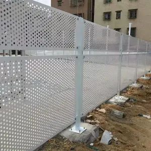 珠海冲孔板护栏 圆孔防风围栏 喷涂抗风围挡 冲孔板厂家