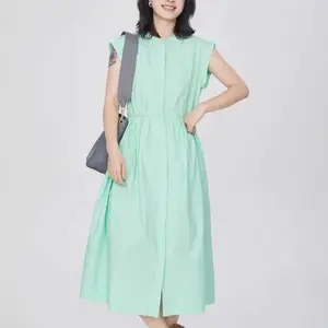 原创设计师品牌 紫布语夏 大码连衣裙上衣 实体店打包折扣女装拿货