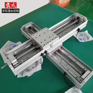 安成机电动高速十字滑台模组用于机器人机械手移动xy轴平台点胶机螺丝机直线滑台模组哪个厂家的品牌质量好