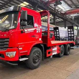 东风D3提升桥平板运输车,玉柴245马力上高速不超载!