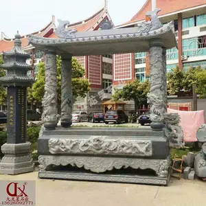 九龙星品牌石雕长方形香炉 浮雕工艺高硬度多种石材可选