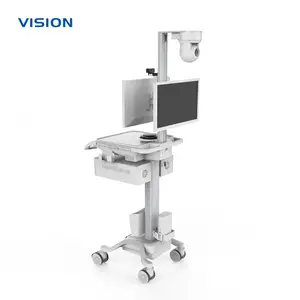 远程会诊推车智能升降 VISION 23071| 双屏摄像头查房车|OEM/ODM定制