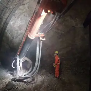 中建路桥集团混凝土湿喷台车理论知识及实操技能培训