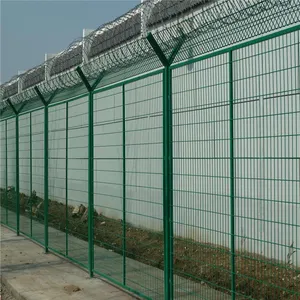 水库框架护栏网 Y型柱防御网 道路施工围栏