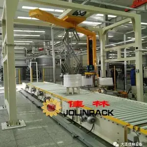 全自动悬臂在线式缠绕包装机-全自动在线裹包机 悬臂缠绕机