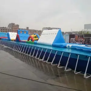 深圳充气障碍定制活动道具出租支架水池定制大型水上闯关出租