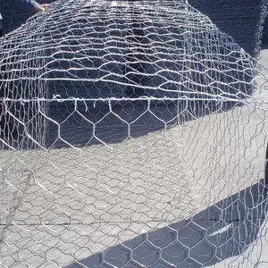 昌巨供应格宾石笼双绞合六边形覆有机图层钢丝编织网格宾网箱