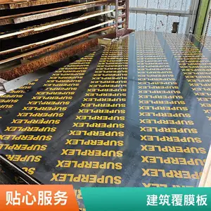 广西建筑模板 清水覆膜板落叶松木材 桥梁隧道用 能强优品木业