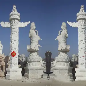 祠堂石龙柱 青石盘龙柱 寺庙龙柱 可定制高度直径
