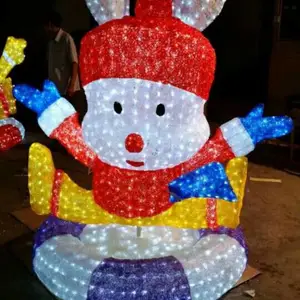 厂家直销LED3D水晶灯。LED滴胶动物灯。户外景观灯。