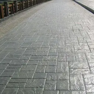 海南海口压花地坪彩色水泥道路压模压花混凝土路面材料厂家直供