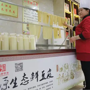 恒尔HE-1型酒店不锈钢现做现卖***纯豆汁提取精华口感劲道油豆皮机