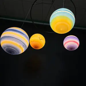 LED星球灯 空星吊球灯 创意简约户外室内卧室客厅防水PE圆球灯