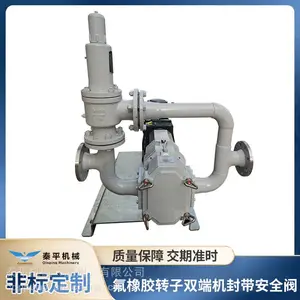 秦平-QP120S不锈钢凸轮泵-双端机封配橡胶转子-带安全阀
