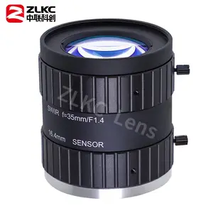 ZLKC中联科创35mmSWIR近红外镜头SW3514MP5IR低畸变定焦工业镜头