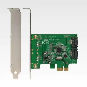 登昌恒SC300 2口 SATA 6G扩展卡 SATA6G转PCI-E转接卡 附带半高挡片支持半高机箱 服务器 支持开机安装操作系统