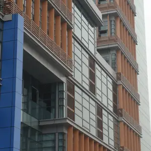 上海外墙电动遮阳百叶/大型室外电动遮阳百叶/大型外墙装饰百叶