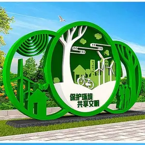 金三秒标识浅析公园景区标识的造型 公园景观小品 景区全览图标牌