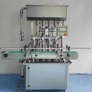 广州双工 全自动4头活塞灌装机 化妆品膏体液体酱料灌装机