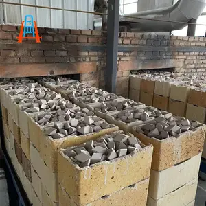 五金不锈钢研磨用棕刚玉斜三角磨料10*10研磨石抛磨块粗磨