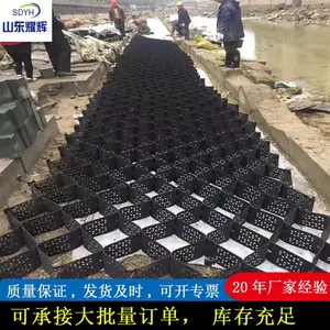 5公分蜂巢土工格室 路基加固河道挡土墙护坡土工网格 矿山湿地复绿 hdpe土工格室