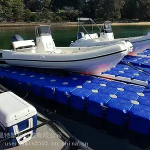 进口高密度聚乙烯单双连体浮筒 多功能简易组装拆卸浮桥码头平台