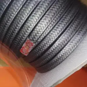 化纤及精细化工厂泵阀黑四氟盘根加石墨粒子制成的密封填料