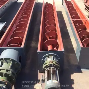 U型无轴螺旋输送机 不锈钢管式上料机 蛟龙叶片螺旋输送设备