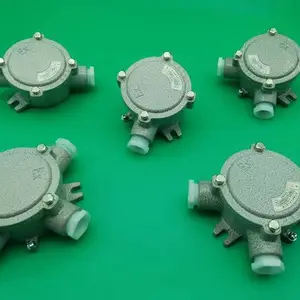 防爆接线盒AH三通DN20四通直通G3/4角通6分圆形吊灯分线盒