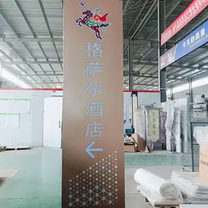 不锈钢精神堡垒 温馨提示牌 停车场导视牌 金三秒标识制作
