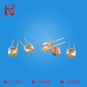 灯饰照明用插件F8草帽白光0.5w大角度发光led灯珠