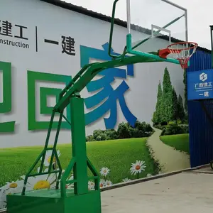 供应移动式液压篮球架价格 带轮液压篮球架厂家直销