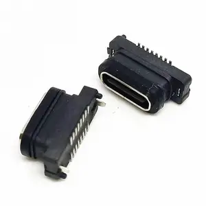 TYPE-C16PIN��ʽ��Ƭ��ˮĸ�� 180��SMT ���� 6.8H IPX8 ���Ų��