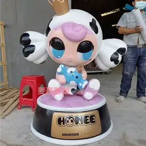 玻璃钢卡通雕塑户外商场商业街广场快闪活动IP形象装饰摆件