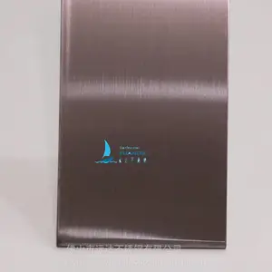 厂家提供316/304不锈钢发纹板 电镀拉丝褐色装饰板 娱乐场所建筑装璜