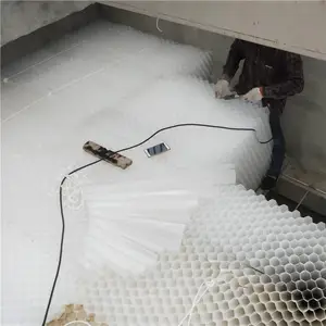 荣茂塑料 聚丙烯PP材质蜂窝斜管填料安装斜管沉淀池效果好 时效长
