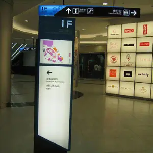 厂家订制-LED牌商场吊牌灯箱 吊式发光标识广告牌 酒店大堂指示牌