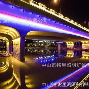 旅游景点夜景亮化 海景两岸灯光装饰 铭星专业灯光工厂