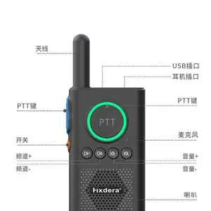 TS-310对讲机,Hxdera海灵达对讲机,5W功率,远距离通话,2800毫安锂电池,超长侍机。