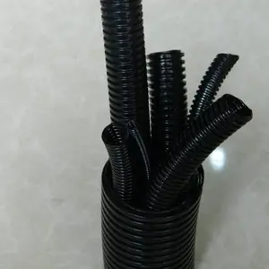 供应江苏摩托车小口径尼龙塑料波纹管PP阻燃穿线管FLT-PA07耐腐蚀耐酸碱